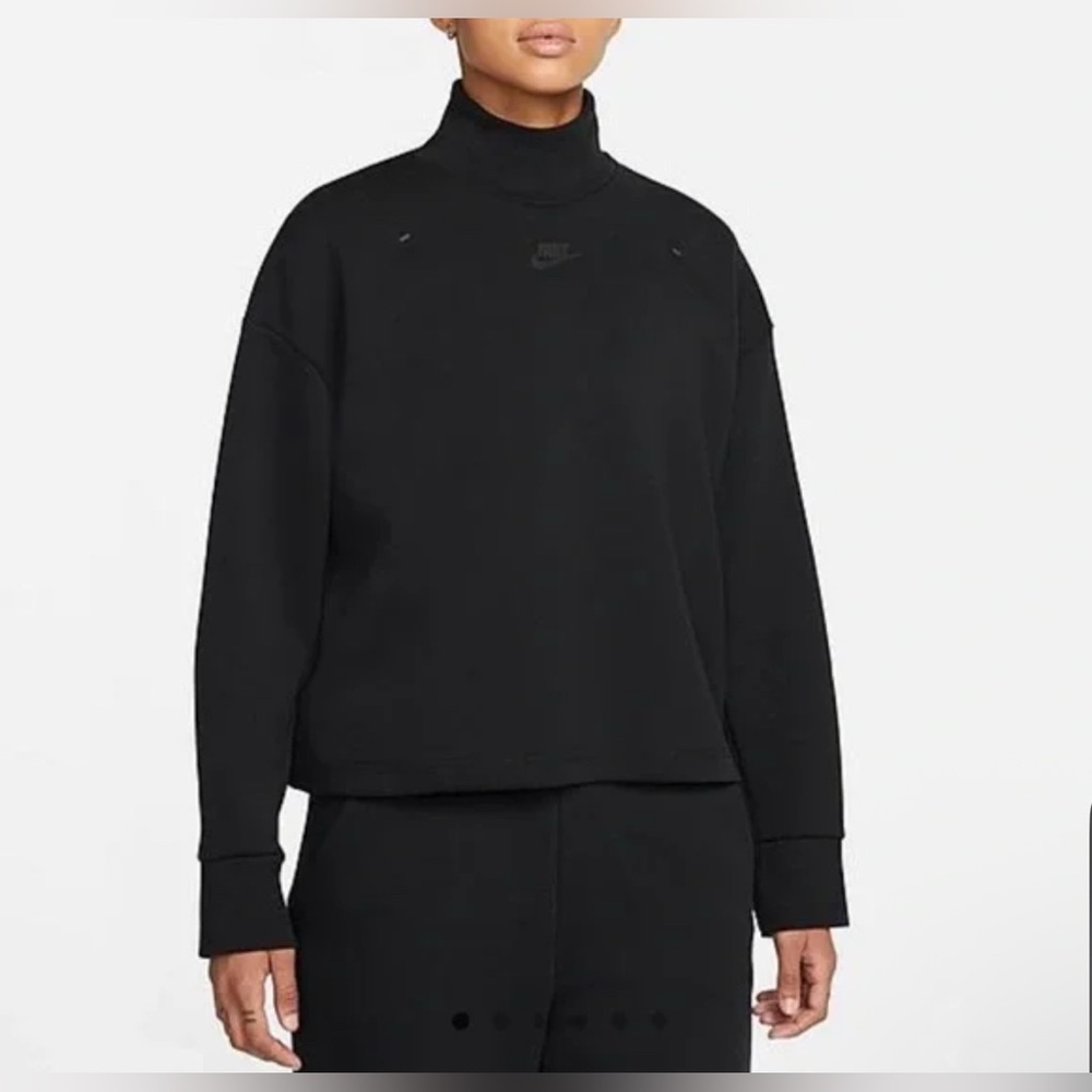 Nike Black Mock-Neck Sweatshirt